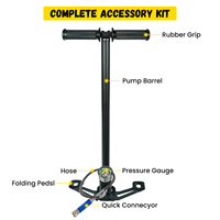 TUXING haute pression 4500psi 300bar 3 étapes vente en gros 30MPA OEM ODM gonfleur manuel Mini réservoir Paintball chasse PCP pompe à main