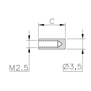 Adaptateurs de borne de connexion pour calibres numériques et mécaniques, filetage M2.5, longueur 3,5 mm C - Product Image 2