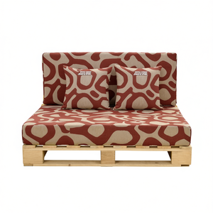 Set di Cuscini per Pallet da Esterno Manemi 120x80 + 120x50 Cm, Resistenti all'Acqua, con Motivo Geometrico, per Divano da Giardino con Cuscini - Product Image 1