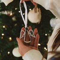 Collar con Forma de Pata de Perro a la Moda, Joyería con Proyección de Foto Personalizada para Adornos Navideños