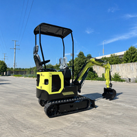 Pengiriman Gratis Excavator 1.2 Ton Mesin Kubota EPA Digger Pertanian Excavator Kecil 1 Ton 2 Ton Harga Mini Excavator Crawler