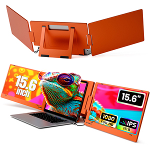Nuevo <span class=keywords><strong>Monitor</strong></span> Portátil Triple/Dual de 15.6 Pulgadas con Pantalla 360° en Color <span class=keywords><strong>2026</strong></span> °   Soporte Giratorio para Dispositivos de 12-18.5 Pulgadas con Windows/Mac - Product Image 1