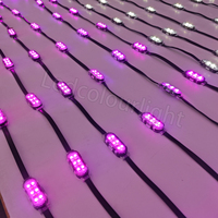 Luz LED de Píxeles DMX para Exteriores, Luz Puntual LED RGBW 3000K, Luces Puntuales LED Impermeables para Edificios