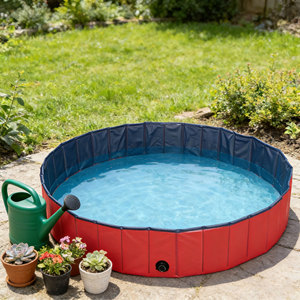 Piscina Plegable Ecológica para Perros, Piscina Portátil y Plegable para Mascotas, Redonda, de PVC, para Todas las Estaciones - Product Image 1