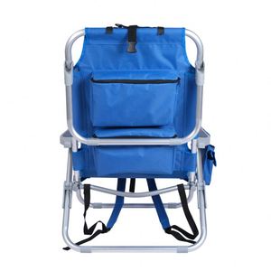 QM Outdoor Garden Loungers Lightweight Aluminium Adjustable Backrest Portable Folding <b>Recliner</b> <b>Camping</b> <b>Chair</b> With Pillow - Product Image 5