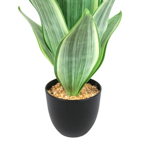 Venta al por Mayor <span class=keywords><strong>de</strong></span> Planta Artificial Mini <span class=keywords><strong>Sansevieria</strong></span> <span class=keywords><strong>de</strong></span> 9 Hojas y 38 cm <span class=keywords><strong>de</strong></span> Altura con Maceta <span class=keywords><strong>de</strong></span> Plástico - Product Image 3