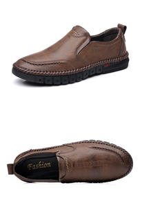 Nuove Scarpe Casual in Pelle con Suola Morbida Traspirante, Slip-On da Uomo, Scarpe Casual Basse in Pelle - Product Image 5