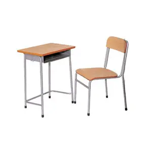 供应商批发舒适的学校教室课桌椅套装