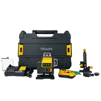 Niveau laser vert 089LG 3 côtés*360 16 lignes, mesure horizontale et verticale, chargeur de batterie 12V 2Ah, mini niveau laser, kit d'outils