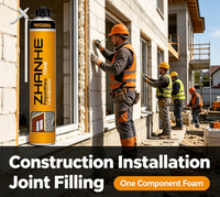 Mousse de polyuréthane en spray à haute expansion, remplisseur de joints, isolation thermique, insonorisation pour l'installation de portes et fenêtres, remplissage de trous dans les murs