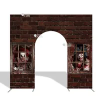 Portique d'accueil Halloween 10x9ft avec ouverture arquée, cadre en aluminium robuste 32mm, pour maison hantée, stock local, expédition rapide