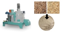 Broyeur de riz/copeaux de bois 60/100mesh 1.5 T/H Machine à farine de bois Machine à poudre
