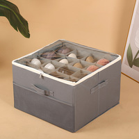 Vente en gros de boîte de rangement pour chaussures non tissées boîte de rangement pliable pour chaussures en tissu de grande capacité boîte à fermeture éclair