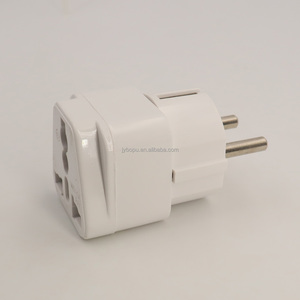 4,8mm Francia Euro Schuko adaptador de enchufe convertidor 10A 250V adaptador de corriente de viaje <span class=keywords><strong>Universal</strong></span> - Product Image 4