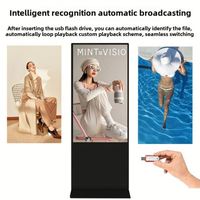 Pantalla Digital de Señalización de 55 Pulgadas con Pantalla Táctil, 1 Año de Garantía, para Uso en Ascensores, Sistema Operativo Android/Windows, Publicidad de Texto en Interiores
