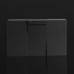 Interruptor de pared gris 1/<span class=keywords><strong>2</strong></span> Gang Botón de 1/<span class=keywords><strong>2</strong></span> vías Interruptor de luz de pared Botón de encendido/apagado para decoración del hogar - Product Image 1