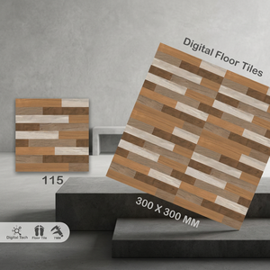 Carreaux de sol intérieurs en céramique antidérapants Vistaar 300x300mm 12x12, finition numérique mate, qualité supérieure, épaisseur 5mm - Product Image 6