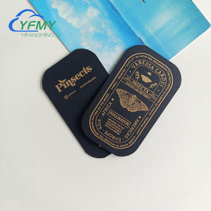 Cartes de visite en papier cartonné noir exquises, superbes détails en feuille d'or, conception personnalisée haut de gamme pour une <span class=keywords><strong>image</strong></span> professionnelle - Product Image 6