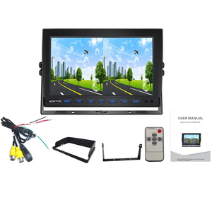 Sistema de Monitor de Cámara de Reversa Melia de 10.1 Pulgadas IPS AHD con Grabador DVR de Pantalla Dividida 2 en 1 <span class=keywords><strong>y</strong></span> 1080P para Grúas Portuarias, <span class=keywords><strong>Camiones</strong></span> de Minería <span class=keywords><strong>y</strong></span> Vehículos Pesados - Product Image 1