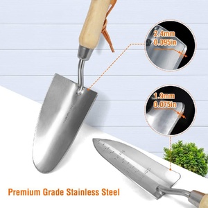 Including <strong>Garden</strong> Tote Gloves <strong>Trowel</strong> Hand Weeder Cultivator More Women Men Heavy Duty Gardening Tools with Wooden Handle - Product Image 6