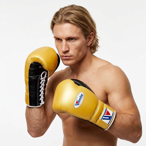 ถุงมือชกมวย MMA แบบผูกเชือก หนังวัวแท้ ทำมือ ปรับแต่งได้ สำหรับฝึกซ้อมมืออาชีพ ฝึกซ้อมกับกระสอบทราย - Product Image 1