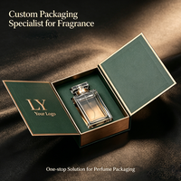 Boîte cadeau de parfum personnalisée en carton rigide avec couvercle magnétique à double porte, revêtement UV, gaufrage et doublure en éponge - Luxe