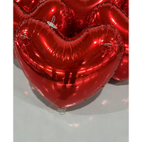 Ballon miroir gonflable de qualité supérieure en PVC, forme cœur, boule miroir brillante pour décoration de fête