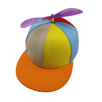 Gorra de Béisbol con Hélice Multicolor para Adultos y Niños, Gorras de Bambú con Diseño de Libélula