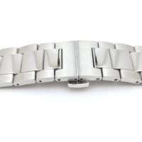 Bracelet de montre réglable en acier inoxydable 316L poli, étanche, à trois maillons, pour remplacement de bracelet de montre connectée