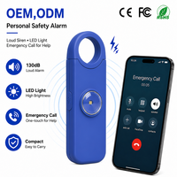 Alarme de sécurité personnelle pour femmes 130 dB avec appel d'urgence SOS, lampe torche LED, prise en charge OEM ODM