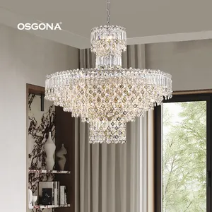 Designer recommendation American Indoor Place Stainless Steel chandelier crystal capiz decorative hanging pendant light