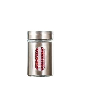 Wholesale kitchen plastic spice jars and salt bottle pepper chili shaker garlic spice bottle with customized lid