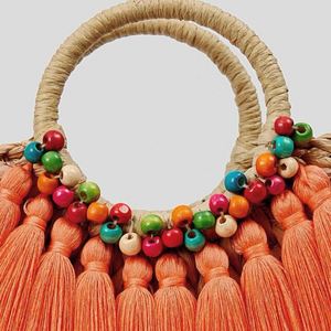 2021 Hot Sale Wholesale Low Price Woven Straw Tote Bag for Beach Use - Product Image 6