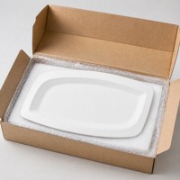 Plat en mélamine incurvé durable et alimentaire, personnalisé pour le service de restauration commerciale