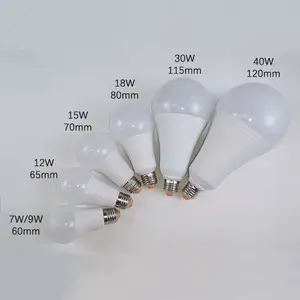 에너지 절약 led 전구 도매 포장 80lm/w T 유형 led 전구 원료 9 와트 e27 전구