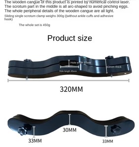 Attrezzatura Penale SM: Clip Nera per Scroto, Manette per Piedi, Apparato per Penale Obligatorio a Ginocchia, Giocattoli Sessuali BDSM per Uomini - Product Image 5