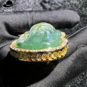 จี้สร้อยคอ <span class=keywords><strong>กวน</strong></span>อู ประดับเพชรทรงกลมเพาะเลี้ยงในห้องปฏิบัติการ พร้อ<span class=keywords><strong>ม</strong></span>ใบรับรอง IGI/GIA กรอบทอง 9-18K เครื่องประดับหรูสำหรับงานแต่งงานสำหรับ<span class=keywords><strong>ผู้ชาย</strong></span> - Product Image 4