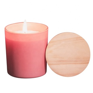 Vietnam WeWood personalizable colorido vacío mate vidrio vela tarro madera de pino tapa abatible para DIY fabricación de velas - Product Image 6