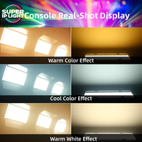 Panneau LED 200W à lumière douce bicolore 3200~5600K CRI95, contrôle DMX RDM, éclairage LED suspendu pour studio vidéo