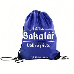 Promotional Waterproof <b>Backpack</b> Sports Wholesale Laundry Draw String Gift Bags Polyester Nylon Custom <b>Drawstring</b> Bags with logo - Product Image 2