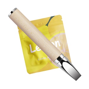 เครื่องดูดควันน้ำมันหอมระเหยกลิ่นเปปเปอร์มินต์ ช่วยเลิกบุหรี่ รุ่น Lemon Wood Stainless Steel Splendor Magnet Quit  สำหรับดูดบุหรี่ปลอม - Product Image 1