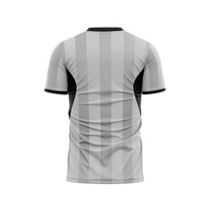 Camiseta Deportiva de Fútbol para Adultos, Cuello Redondo, Diseño Simple y Elegante, Color Gris, 100% Poliéster, Impresión Digital, Alta Calidad - Product Image 2