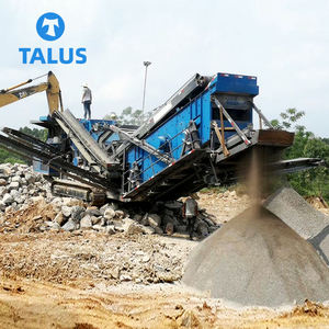 300TPH rodas rochas mandíbula triturador equipamento móvel impacto triturador com tela vibratória - Product Image 6