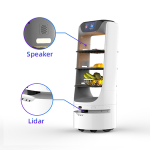 <span class=keywords><strong>Robot</strong></span> de Reparto para Restaurantes, <span class=keywords><strong>Robot</strong></span> de Entrega de Comida a Buen <span class=keywords><strong>Precio</strong></span>, para Cafeterías, Servicio sin Contacto, <span class=keywords><strong>Robot</strong></span> <span class=keywords><strong>Camarero</strong></span> con Pantalla Táctil de 7 Pulgadas - Product Image 4