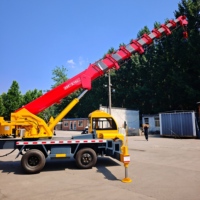 Grue sur mesure de 8 tonnes, fabrication artisanale, homologuée CE, directement de l'usine, pour l'ingénierie municipale et le levage de grumes forestières