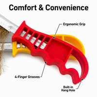 Brosse métallique courbée avec manche en plastique pour le nettoyage des tuyaux, des rainures, des coins et l'élimination des scories de soudage