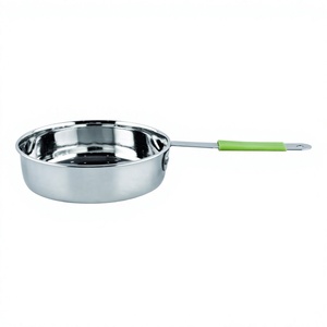 Soup Pot Coating Milk Pots Fry <b>Pan</b> 22 24 26cm Sauce <b>Pan</b> With Wire <b>Handle</b> Set Cooking Pot Induction Base Stainless Steel - Product Image 1
