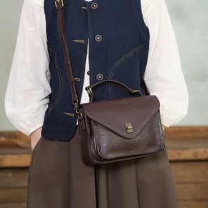 Women's Leather Crossbody Bag Horizontal Square <b>Lock</b> Closure Durable Everyday Use Sunset Yellow - Product Image 4