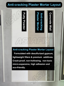 <span class=keywords><strong>Mortero</strong></span> <span class=keywords><strong>de</strong></span> nivelación a base <span class=keywords><strong>de</strong></span> <span class=keywords><strong>cemento</strong></span> <span class=keywords><strong>blanco</strong></span> o revestimiento interior resistente a grietas, yeso alisador, <span class=keywords><strong>mortero</strong></span> <span class=keywords><strong>de</strong></span> yeso anti-fisuras - Product Image 2