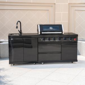 Barbacoa de Gas Moderna de Acero Inoxidable 304 y Titanio para Exteriores, para Hogar y Fiestas, Barbacoas Interiores y Exteriores DY-411A-B5 - Product Image 1